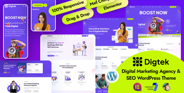 Digtek- Digital Marketing Agency WordPress Theme