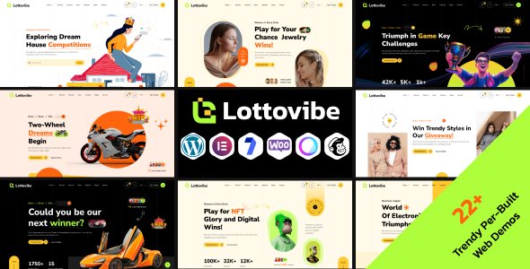 Lottovibe – Online Lotto Lottery Giveaways WordPress Theme
