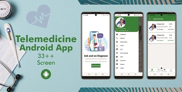 Telemedicine Doctor App – Booking Appointment with Doctors | Consultation | Android App
